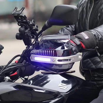 Мотоциклетные Ручные Щитки LED Handguard Protector Лобовое Стекло Для Honda cb 500 hornet 900 x adv cr 250 cbr 600 rr cg 125 cbr 1100xx
