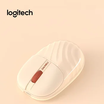 Двухрежимная беспроводная мышь Logitech 2.4g Bluetooth, перезаряжаемая мышь с отключением звука, настольный ноутбук, универсальный Рождественский подарок для друзей