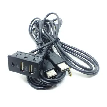 1,5 М Многофункциональный Автомобильный Удлинитель Кабель AUX USB Интерфейсный Шнур для Мобильного Телефона Планшета Автомобильных Аксессуаров