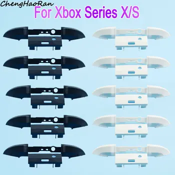 10 частей для контроллера Xbox серии X/S, черно-белые Запасные части для бампера RB LB, спускового крючка и средней планки кронштейна