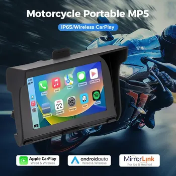 5 водонепроницаемых головных устройств для мотоциклов: беспроводное /проводное автомагнитола CarPlay для мотоциклов Android, Bluetooth, TF/USB-оптимизировано