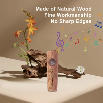 Деревянные музыкальные инструменты Kazoo Kazoo Instrument с дополнительными диафрагмами и заглушками, сменная пленка с 2 флейтами для начинающих взрослых