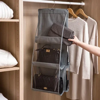 Шкаф-органайзер для сумок, подвесная сумка для хранения сумок, Подвесной органайзер для женских сумок, органайзер для сумок в шкафу