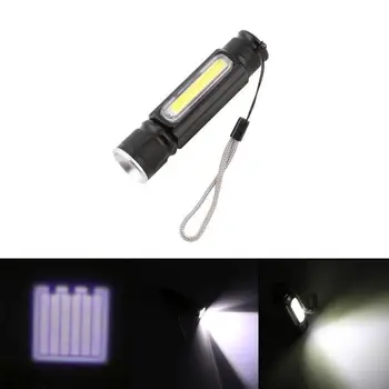 Многофункциональный светодиодный фонарик с USB-аккумулятором, мощный боковой светильник T-6 COB, рабочий светильник linterna tail magnet