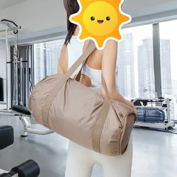 Складная спортивная сумка, портативная водонепроницаемая, большой емкости, спортивная, для фитнеса, йоги, дорожная сумка, Многофункциональный карман для сухого и влажного использования, сверхлегкий