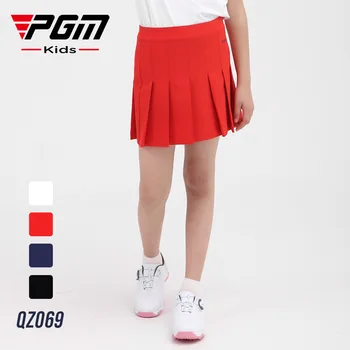 Юбка для гольфа PGM с высокой талией, плиссированная Спортивная одежда, Короткая юбка для девочек, короткие юбки для бадминтона, настольного тенниса, Модная одежда для гольфа QZ069