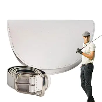 Поясная сумка для гольфа из искусственной кожи, чехол для мяча для гольфа, поясная сумка, аксессуары для гольфа для мужчин и женщин, дальномер для гольфа для хранения