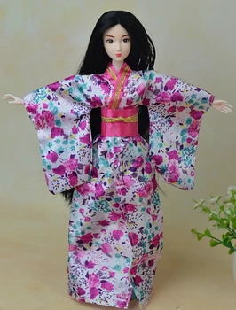 Модная Кукольная Одежда Наряд Традиционное Японское Платье-Кимоно Для Куклы Барби Одежда Для 1/6 Кукол BJD Косплей Костюм
