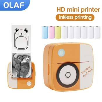 HD мини-принтер для бесконтактной печати, термопринтер этикеток, карманные принтеры для телефона, мини-печать по Bluetooth, Фото