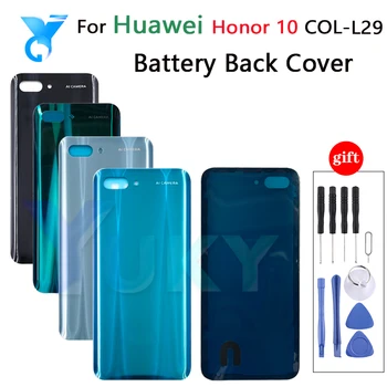 Новинка для Huawei Honor 10, задняя крышка батарейного отсека, задняя стеклянная крышка корпуса, чехол для Honor 10, крышка батарейного отсека, корпус Honor 10