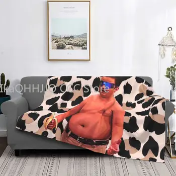 Одеяло Гибби с принтом Гепарда, мягкое фланелевое Теплое одеяло Icarly Meme, Пледы для офиса, спальни, диван-одеяло