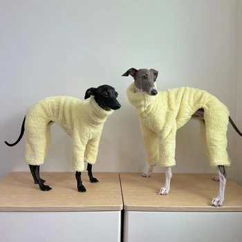 Водолазка из велюра итальянской борзой, супер мягкая зимняя одежда для собак, принадлежности для собак