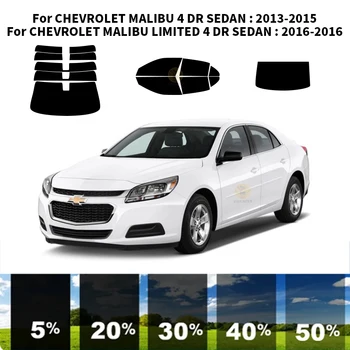 Предварительно обработанная нанокерамика для автомобиля, комплект УФ-тонировки окон, автомобильная пленка для окон для CHEVROLET MALIBU 4 DR седан 2013-2015