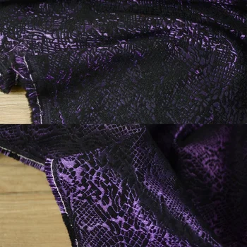 3D Жаккардовая ткань Ярко-фиолетового цвета для пошива дизайнерской одежды Оптом Ткань для пошива по метру Diy Material