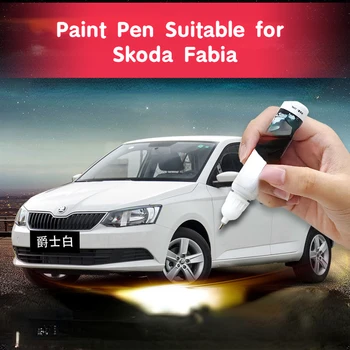 Ручка для рисования Подходит для Skoda Fabia Jinrui Paint Fixer Jazz White Оригинальная автомобильная специальная краска для ремонта автомобильных царапин Артефакт