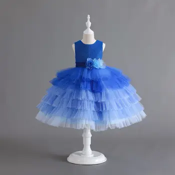 MODX/ Многослойное Платье Для девочек, Элегантное Платье Принцессы Для Девочек, Свадебные Бальные Платья Для Вечеринок, Детский Праздничный Костюм Для Выпускного Вечера 10