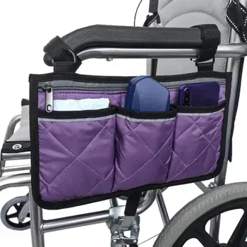 1 шт. подлокотник для инвалидной коляски, боковая сумка для хранения, портативный карман, подходит для большинства колес для ходьбы и аксессуаров для мобильного оборудования