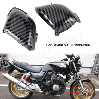 1 Пара пластиковых мотоциклов, Волокнистый карбюратор, Боковая крышка, Защита рамы карбюратора для Honda CB 400 CB400 VTEC 1999-2007