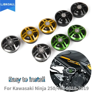 Ninja 400 Аксессуары для мотоциклов Алюминиевая рама с ЧПУ, заглушка, Декоративная крышка для Kawasaki Ninja 250 400 2018 2019 2020 2021
