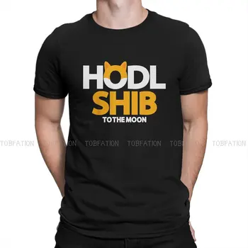 Футболка Shiba Inu Coin Hodl Shib с круглым вырезом из криптовалютной ткани Классическая футболка Мужская одежда Нового дизайна Пушистая