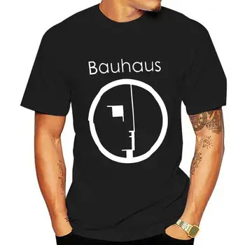 Новая мужская футболка Bauhaus с плоской маской, горящей изнутри, готическая классическая уникальная футболка