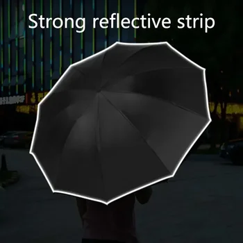 Фонарик-зонтик с автоматической изоляцией для светодиодного отражения с обратным нагревом УФ-излучения от дождя в крупную полоску