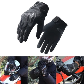 Модные мужчины За рулем Согревают Указательный палец Ветрозащитные перчатки для зимних видов спорта Водонепроницаемые Мотоциклетные велосипедные перчатки на весь палец