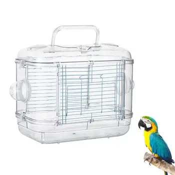Клетка для хомяка с ручкой, легкая переноска для канареечных попугаев Parrot