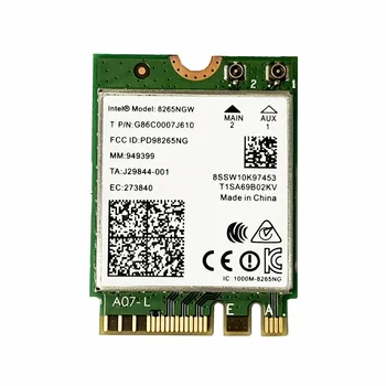 Оригинал для Intel Dual Band Wireless-AC 8265 8265NGW NGFF/M.2 802.11AC Беспроводная Сетевая карта Bluetooth 4.2 867 Мбит/с