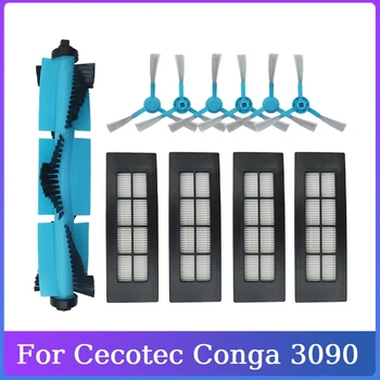 11 Шт. для робота-пылесоса Cecotec Conga 3090 Комплект запасных частей Основная боковая щетка Hepa Фильтр для уборки дома