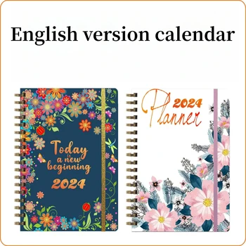 Английская версия 2024-2026 Календарь, Ежемесячный планировщик, Записные книжки, Студенческий блокнот