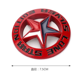 Красный Металл Lone Star Texas Edition Авто Багажник Эмблема Значок Наклейки Наклейки Автомобильные Аксессуары