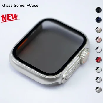 Для Apple WatchCase Privacy Экран из закаленного стекла 45 мм 44 41 мм 42 мм 40 мм Защитная пленка Заменена на Ultra iwatch серии 9 8 7 6 5 4 3