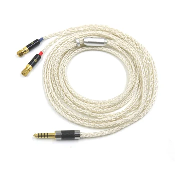 16-Жильный 2.5/3.5/4.4 мм 4-контактный XLR Балансный посеребренный кабель для наушников (с винтом) HE400 HE500 HE6 HE300 HE560 HE4