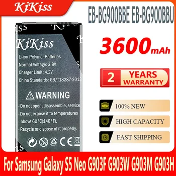 Аккумулятор KiKiss EB-BG900BBE EB-BG900BBU EB-BG900BBC EB-BG903BBE для Samsung Galaxy S5 Neo G903F G903W G903M G903H/s5 G900S G900F