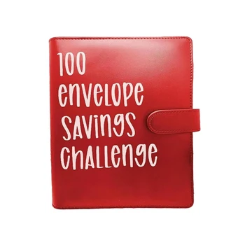 100 конвертов Money Saving Challenge,100 конвертов Money Saving Binder, Переплет Savings Challenges