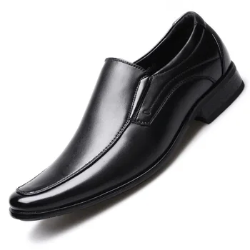Классические деловые мужские модельные туфли Модные Элегантные официальные свадебные туфли Мужские офисные оксфорды без застежки для мужчин 2024 г.