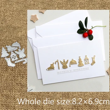 XLDesign Craft Металлический трафарет, пресс-формы для вырезания рождественских украшений, альбом для вырезок, альбом для бумажных открыток, тиснение