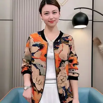 Женская винтажная шифоновая тонкая блузка с цветочным принтом, женская прозрачная рубашка с круглым вырезом и длинным рукавом, Солнцезащитная одежда, Топы, верхняя одежда, рубашка G439
