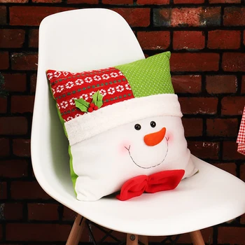 Рождественские подушки, милые подушки в виде Санта-Клауса и снеговика, праздничные коллекции подушек для взрослых и детей