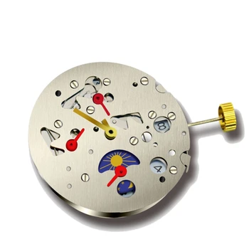 Механический механизм с маятником 6912, Календарь с шестью стрелками, Механические часы, автоматический механизм, Аксессуары для часов