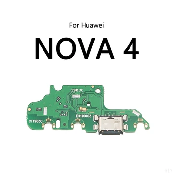 10 шт./лот Для Huawei Nova 4 4E/P30 Lite USB Зарядная Док-станция Порт Розетка Гибкий Кабель Модуль Платы Зарядки