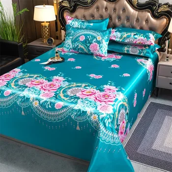 Постельное белье с вышивкой, украшение для дома, Классная простыня большого размера с цветочным рисунком, удобное покрывало для двуспальной кровати