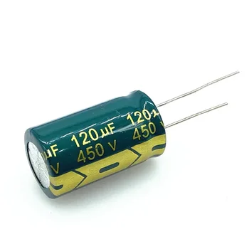 5 шт./лот 120 МКФ высокочастотный низкоомный алюминиевый электролитический конденсатор 450 В 120 мкФ размер 18*30 мм 20%