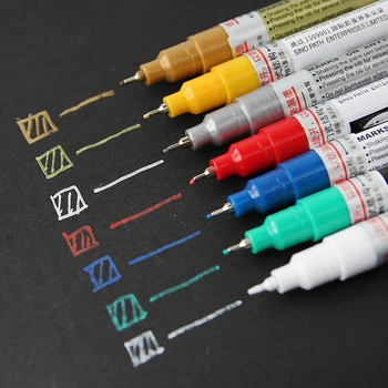 1 шт Игольчатая ручка для рисования 8 цветов Fineliner Мягкая кисть Micron Художественные маркеры Ручки для рисования Японские канцелярские товары для рукоделия