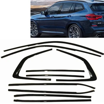 Наклейка на накладку на наружное стекло автомобиля Уплотнительная прокладка из нержавеющей стали для BMW G01 X3 2018-2023