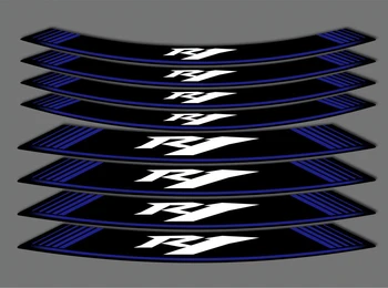 8X креативных наклеек на мотоциклетные шины светоотражающие декоративные наклейки фольга для колес YAMAHA R1