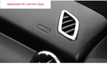 Вентиляционная накладка приборной панели переменного тока для Mercedes Benz 2шт Cla200 Gla220 Gla260 Хром