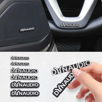 5шт/10шт высококачественный металлический логотип Dynaudio, автомобильный динамик Hi-Fi, значок аудиоколонки, наклейка с эмблемой, аксессуары для автостайлинга