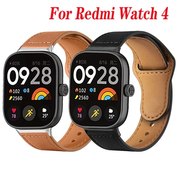 Для Redmi Watch 4 Smart Band Кожаный Ремешок для xiaomi redmi watch4 Smartwatch Ремешки Металлический Интерфейс Correa redmiwatch4 Ремешок Для часов